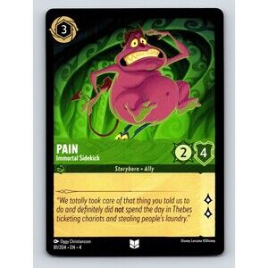 Immortal Sidekick Pain HP 2 Ally Ability Disney Lorcana Green Glow